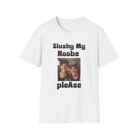 Slushy Noobz Martin and Hamzah Comedy T-Shirt White Slushy Noobz Martin and Hamzah Comedy T-Shirt White
