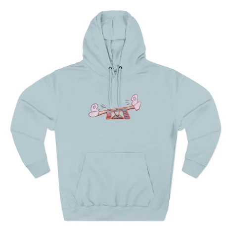 Slushy Noobz Seesaw Three-Panel Fleece Hoodie Blue Mist Slushy Noobz Seesaw Three-Panel Fleece Hoodie Blue Mist