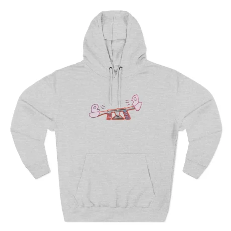 Slushy Noobz Seesaw Three-Panel Fleece Hoodie Heather Grey Slushy Noobz Seesaw Three-Panel Fleece Hoodie Heather Grey