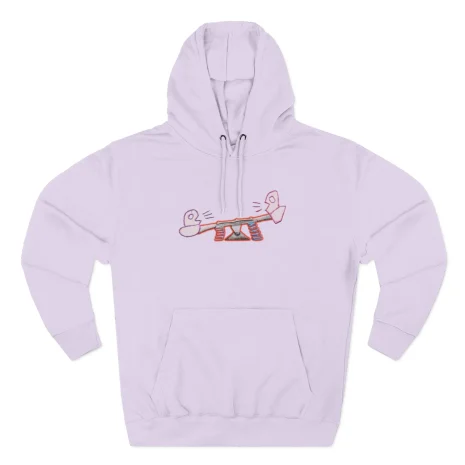 Slushy Noobz Seesaw Three-Panel Fleece Hoodie Lilac