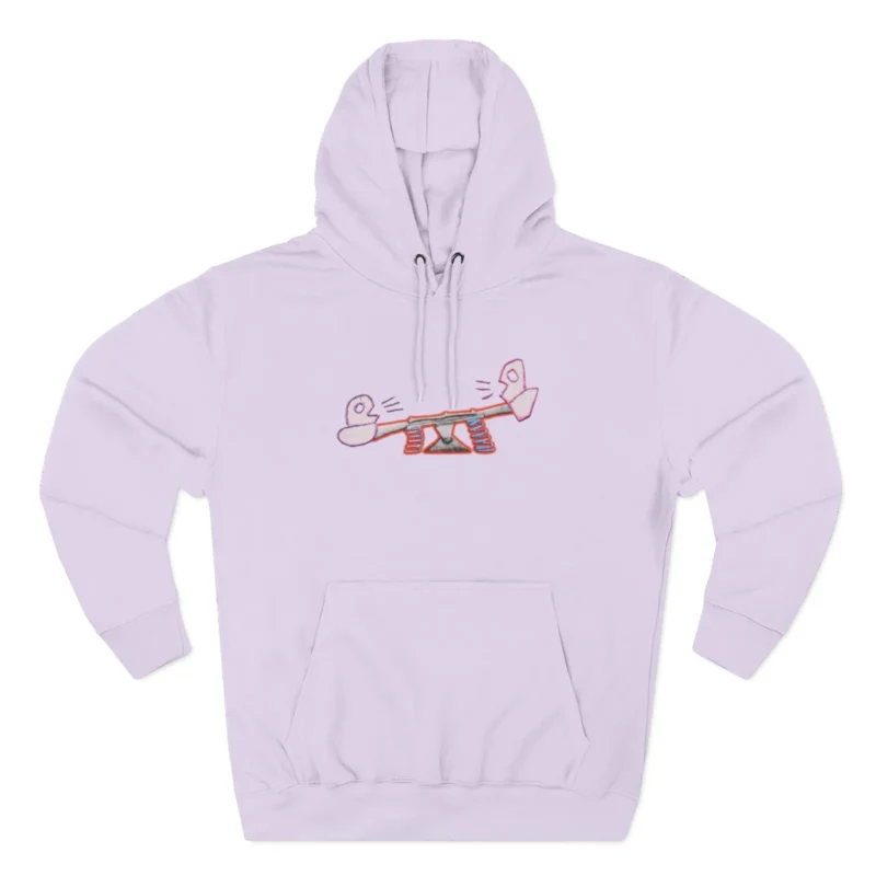 Slushy Noobz Seesaw Three-Panel Fleece Hoodie Lilac