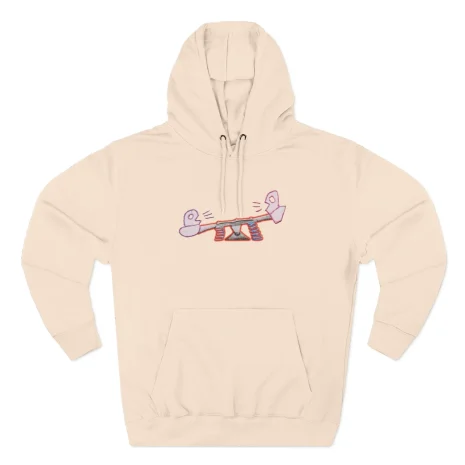 Slushy Noobz Seesaw Three-Panel Fleece Hoodie Pale Pink Slushy Noobz Seesaw Three-Panel Fleece Hoodie Pale Pink