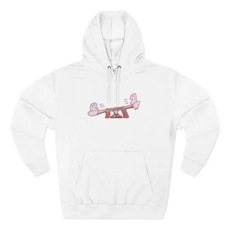 Slushy Noobz Seesaw Three-Panel Fleece Hoodie White Slushy Noobz Seesaw Three-Panel Fleece Hoodie White