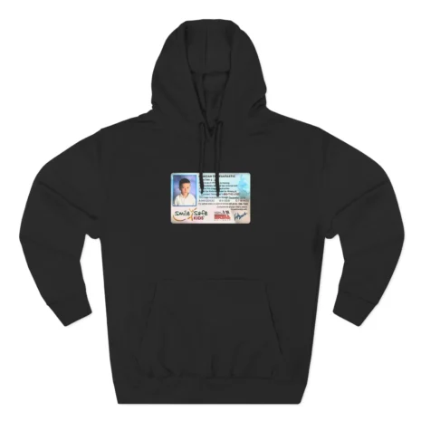 Slushy Noobz Smile Safe Kids Three-Panel Fleece Hoodie Black