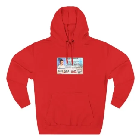 Slushy Noobz Smile Safe Kids Three-Panel Fleece Hoodie Red Slushy Noobz Smile Safe Kids Three-Panel Fleece Hoodie Red