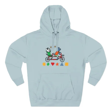 Slushy Noobz Tandem Cats Hoodie Blue Mist Slushy Noobz Tandem Cats Hoodie Blue Mist