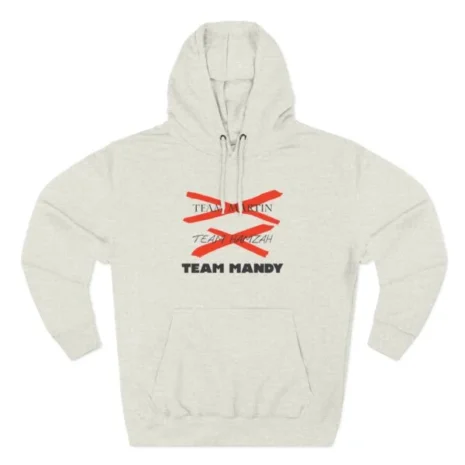 Slushy Noobz Team Mandy Three-Panel Fleece Hoodie Oatmeal heather
