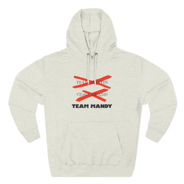 Slushy Noobz Team Mandy Three-Panel Fleece Hoodie Oatmeal heather