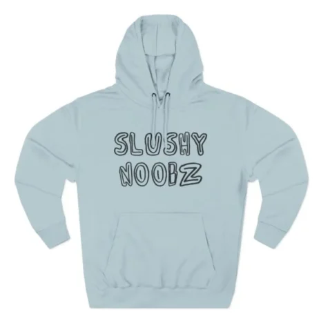 Slushy Noobz Three-Panel Fleece Hoodie Blue Mist Slushy Noobz Three-Panel Fleece Hoodie Blue Mist