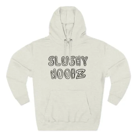 Slushy Noobz Three-Panel Fleece Hoodie Oatmeal Heather Slushy Noobz Three-Panel Fleece Hoodie Oatmeal Heather