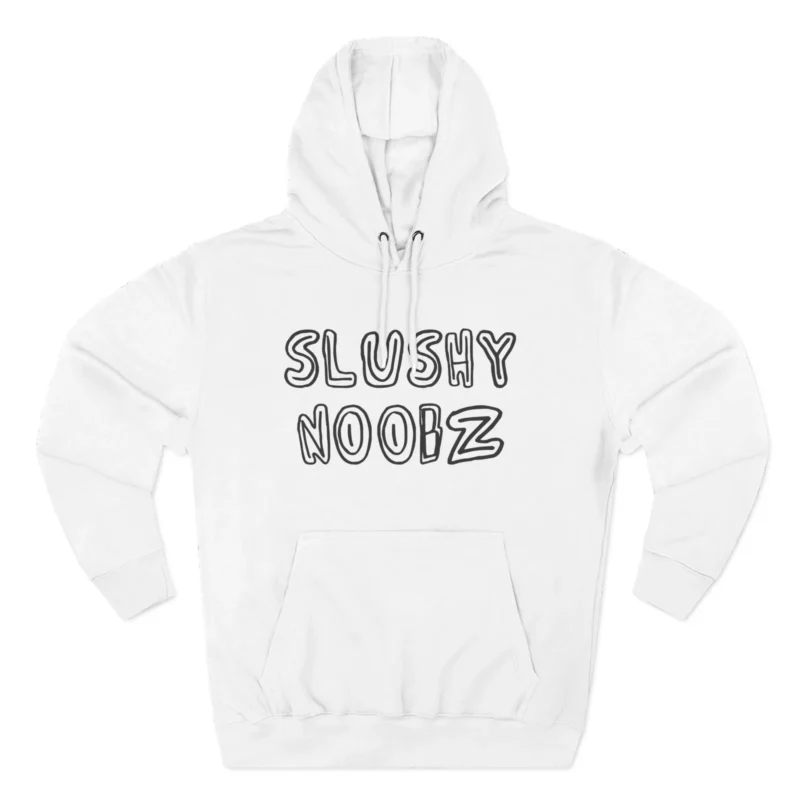 Slushy Noobz Three-Panel Fleece Hoodie White