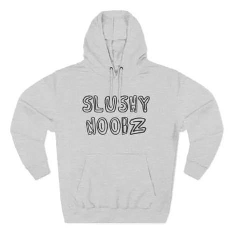 Slushy Noobz Three-Panel Fleece Hoodie heather Grey Slushy Noobz Three-Panel Fleece Hoodie heather Grey