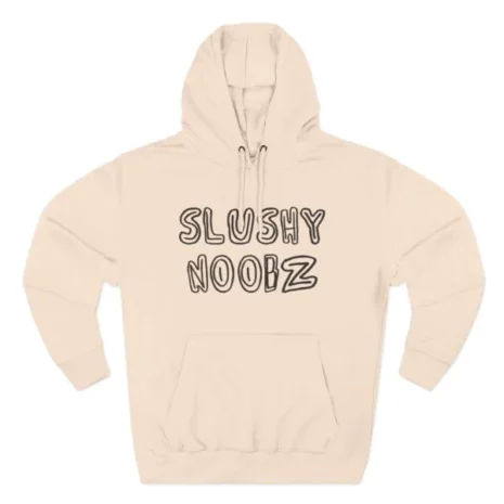 Slushy Noobz Three-Panel Fleece Hoodie pale Pink Slushy Noobz Three-Panel Fleece Hoodie pale Pink