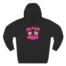 Slushy Noobz Three-Panel Fleece Pink Logo Hoodie Black