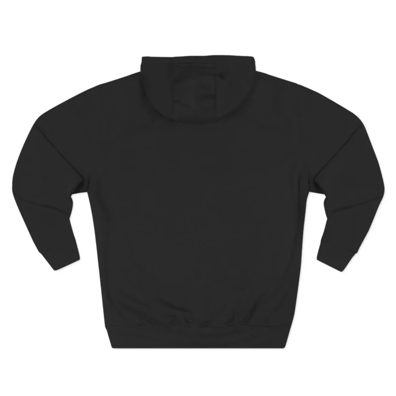 Slushy Noobz Three-Panel Fleece Pink Logo Hoodie Black Back side
