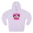 Slushy Noobz Three-Panel Fleece Pink Logo Hoodie Lilac