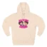 Slushy Noobz Three-Panel Fleece Pink Logo Hoodie Pale Pink