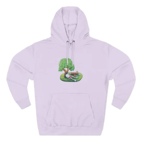 Slushy Noobz Tree Three-Panel Fleece Hoodie Lilac Slushy Noobz Tree Three-Panel Fleece Hoodie Lilac