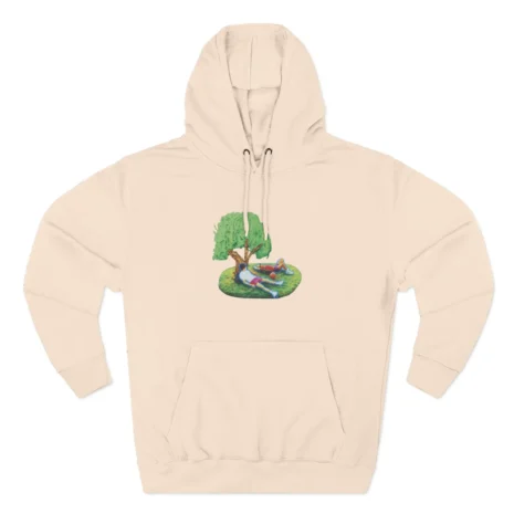 Slushy Noobz Tree Three-Panel Fleece Hoodie Pale Pink Slushy Noobz Tree Three-Panel Fleece Hoodie Pale Pink