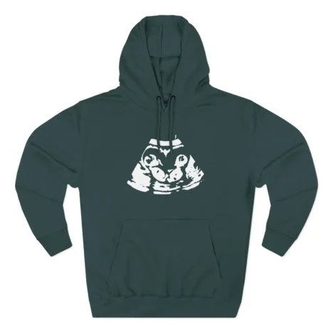Slushy Noobz Ultrasound Three-Panel Fleece Hoodie Sports Green