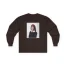 Slushy Noobz Banana Summer Cotton Long Sleeve Tee Dark Chocolate