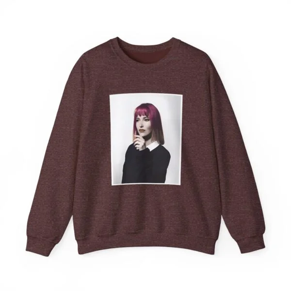 Slushy Noobz Banana Summer Crewneck Sweatshirt Heather Sport Dark Maroon