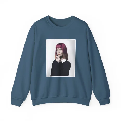 Slushy Noobz Banana Summer Crewneck Sweatshirt Indigo Blue Slushy Noobz Banana Summer Crewneck Sweatshirt Indigo Blue