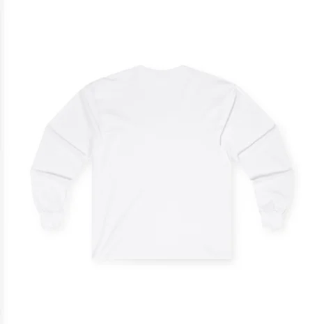 Slushy Noobz Birthday Cake Cotton Long Sleeve Tee White Back Side Slushy Noobz Birthday Cake Cotton Long Sleeve Tee White Back Side