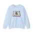 Slushy Noobz Birthday Cake Crewneck Sweatshirt Light Blue