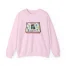 Slushy Noobz Birthday Cake Crewneck Sweatshirt Light Pink