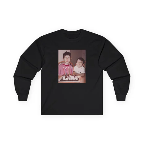 Slushy Noobz Brudders Cotton Long Sleeve Tee Black Slushy Noobz Brudders Cotton Long Sleeve Tee Black