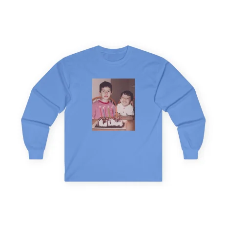 Slushy Noobz Brudders Cotton Long Sleeve Tee Carolina Blue Slushy Noobz Brudders Cotton Long Sleeve Tee Carolina Blue