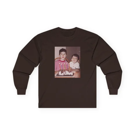 Slushy Noobz Brudders Cotton Long Sleeve Tee Dark Chocolate Slushy Noobz Brudders Cotton Long Sleeve Tee Dark Chocolate