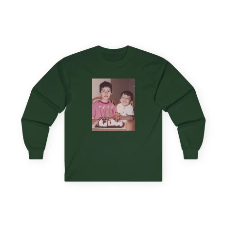 Slushy Noobz Brudders Cotton Long Sleeve Tee Forest Green Slushy Noobz Brudders Cotton Long Sleeve Tee Forest Green