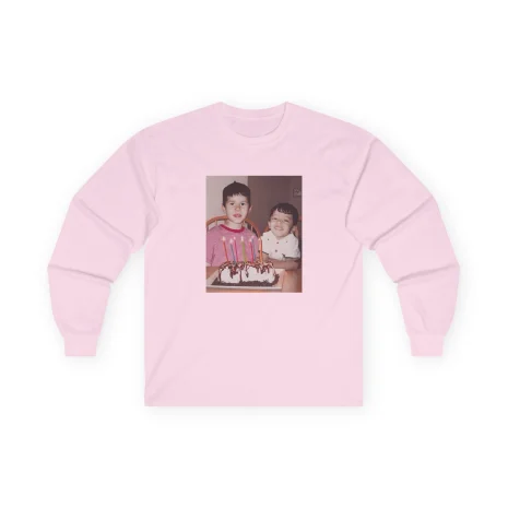 Slushy Noobz Brudders Cotton Long Sleeve Tee Light Pink Slushy Noobz Brudders Cotton Long Sleeve Tee Light Pink
