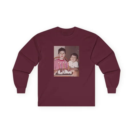 Slushy Noobz Brudders Cotton Long Sleeve Tee Maroon