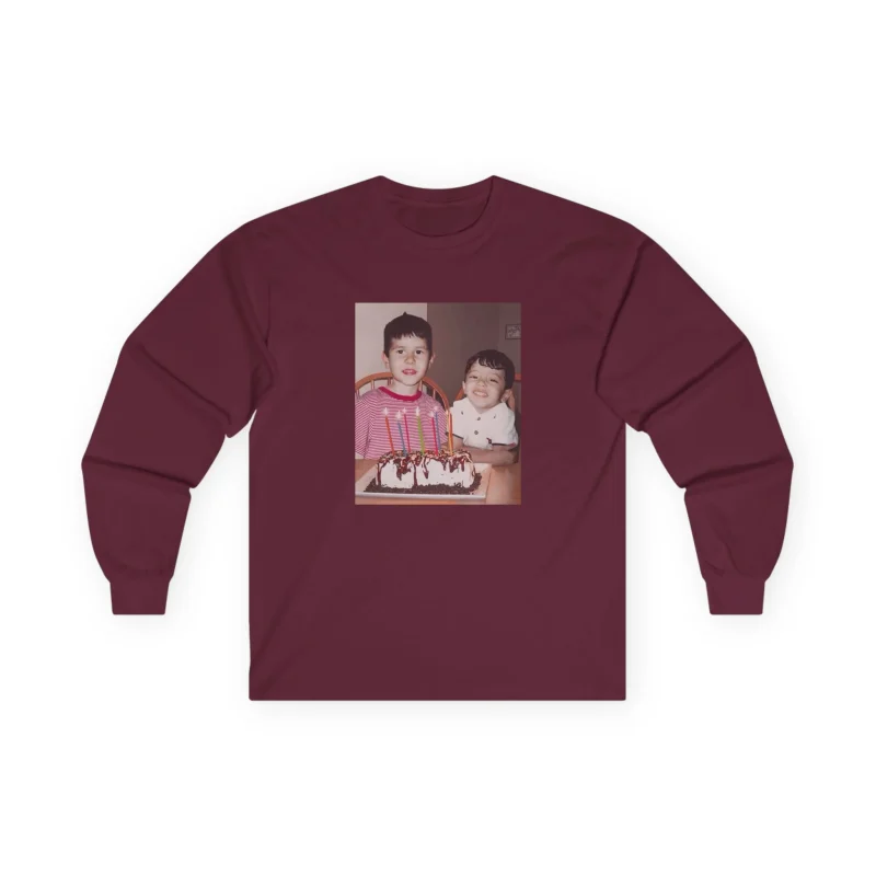 Slushy Noobz Brudders Cotton Long Sleeve Tee Maroon