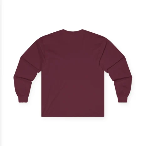 Slushy Noobz Brudders Cotton Long Sleeve Tee Maroon Back Side Slushy Noobz Brudders Cotton Long Sleeve Tee Maroon Back Side