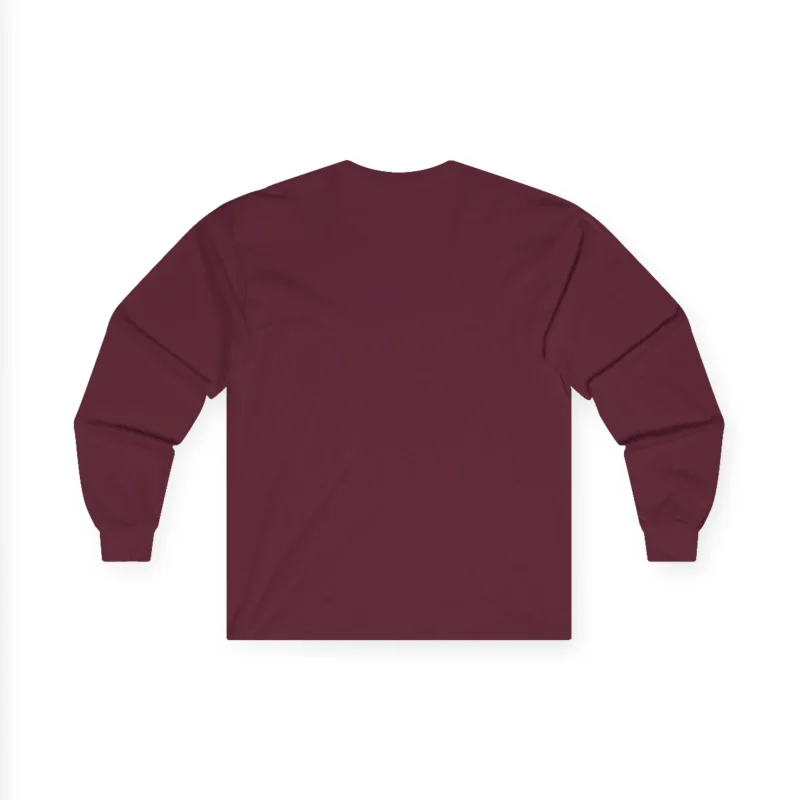 Slushy Noobz Brudders Cotton Long Sleeve Tee Maroon Back Side