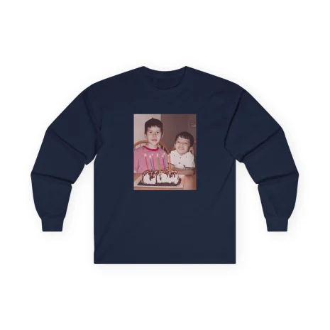Slushy Noobz Brudders Cotton Long Sleeve Tee Navy Slushy Noobz Brudders Cotton Long Sleeve Tee Navy