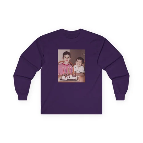 Slushy Noobz Brudders Cotton Long Sleeve Tee Purple Slushy Noobz Brudders Cotton Long Sleeve Tee Purple