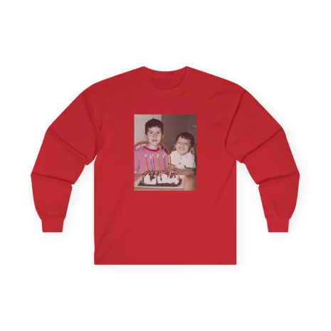 Slushy Noobz Brudders Cotton Long Sleeve Tee Red Slushy Noobz Brudders Cotton Long Sleeve Tee Red