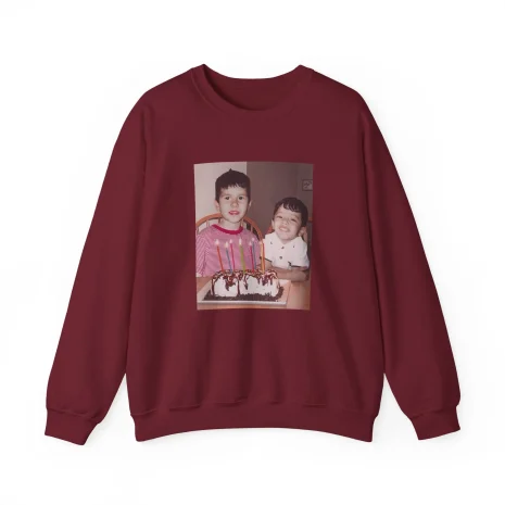 Slushy Noobz Brudders Crewneck Sweatshirt Garnet Slushy Noobz Brudders Crewneck Sweatshirt Garnet