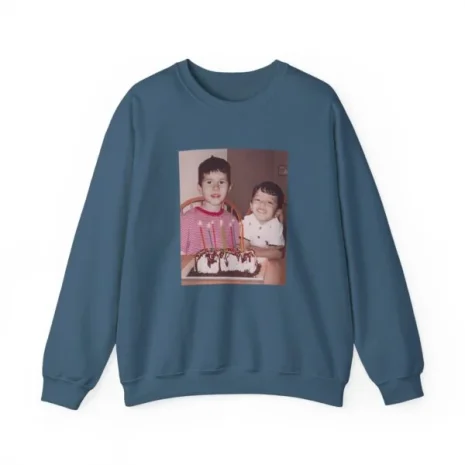 Slushy Noobz Brudders Crewneck Sweatshirt Indigo Blue Slushy Noobz Brudders Crewneck Sweatshirt Indigo Blue
