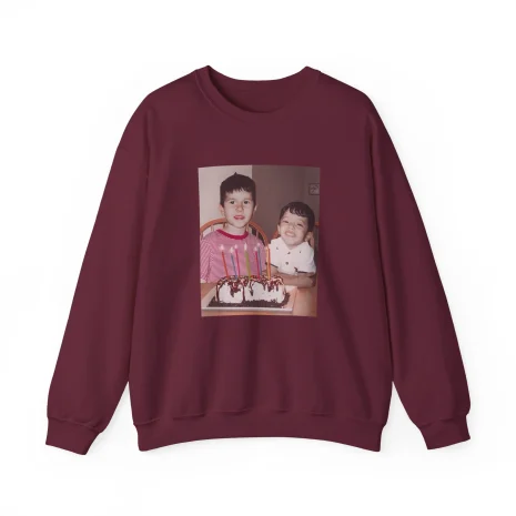 Slushy Noobz Brudders Crewneck Sweatshirt Maroon Slushy Noobz Brudders Crewneck Sweatshirt Maroon