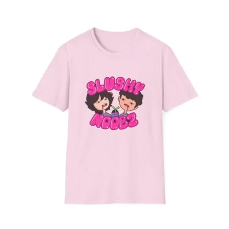 Slushy Noobz Cute Cartoon T-Shirt Light Pink Slushy Noobz Cute Cartoon T-Shirt Light Pink