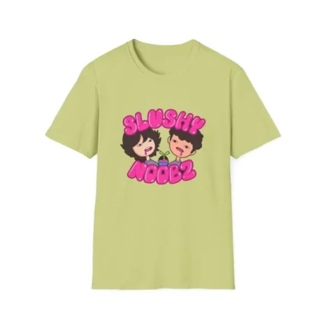 Slushy Noobz Cute Cartoon T-Shirt Pistachio Slushy Noobz Cute Cartoon T-Shirt Pistachio