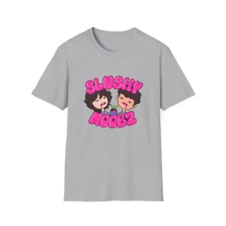 Slushy Noobz Cute Cartoon T-Shirt Sport Grey Slushy Noobz Cute Cartoon T-Shirt Sport Grey