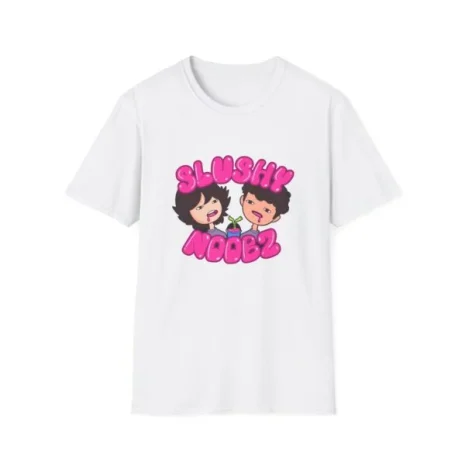 Slushy Noobz Cute Cartoon T-Shirt White Slushy Noobz Cute Cartoon T-Shirt White