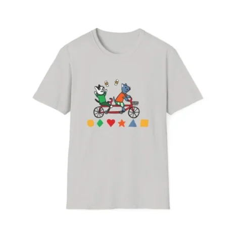Slushy Noobz Cycling Animal T-Shirt Ice Grey Slushy Noobz Cycling Animal T-Shirt Ice Grey